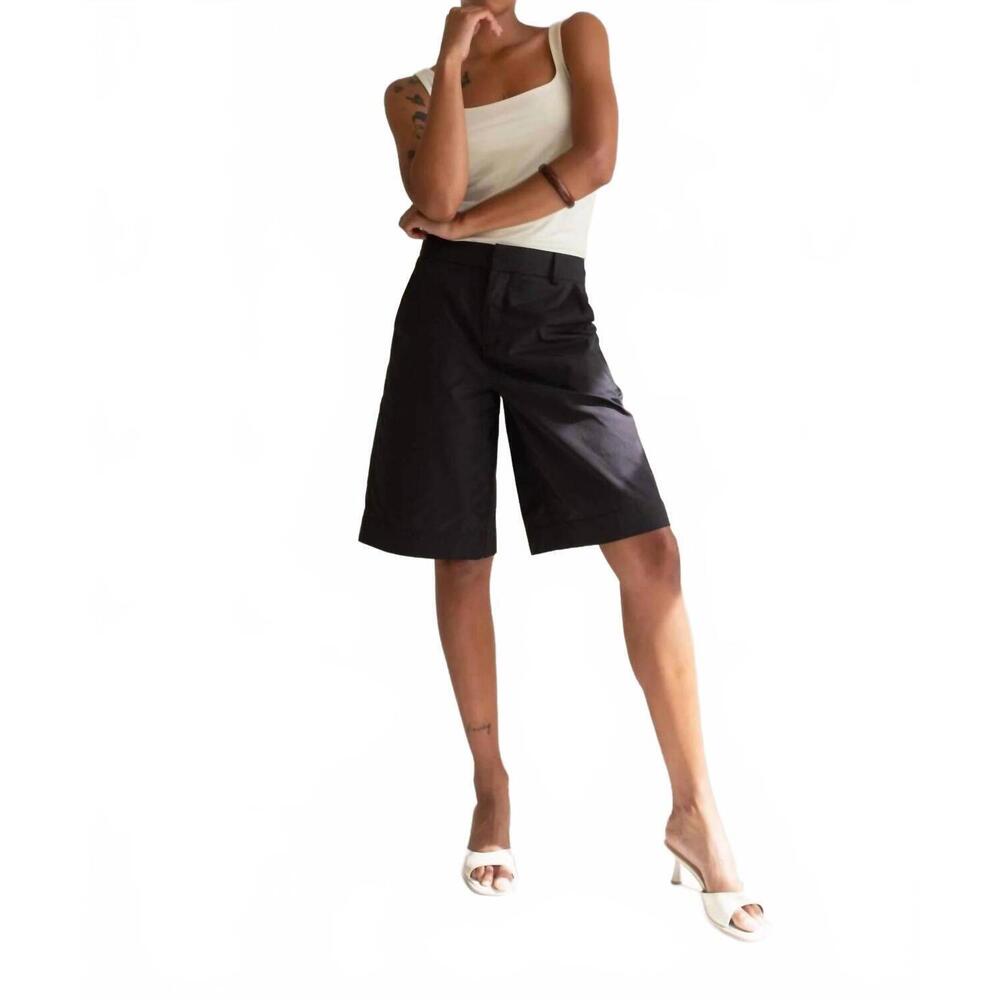 NEW PAPER LABEL sylvie short in black